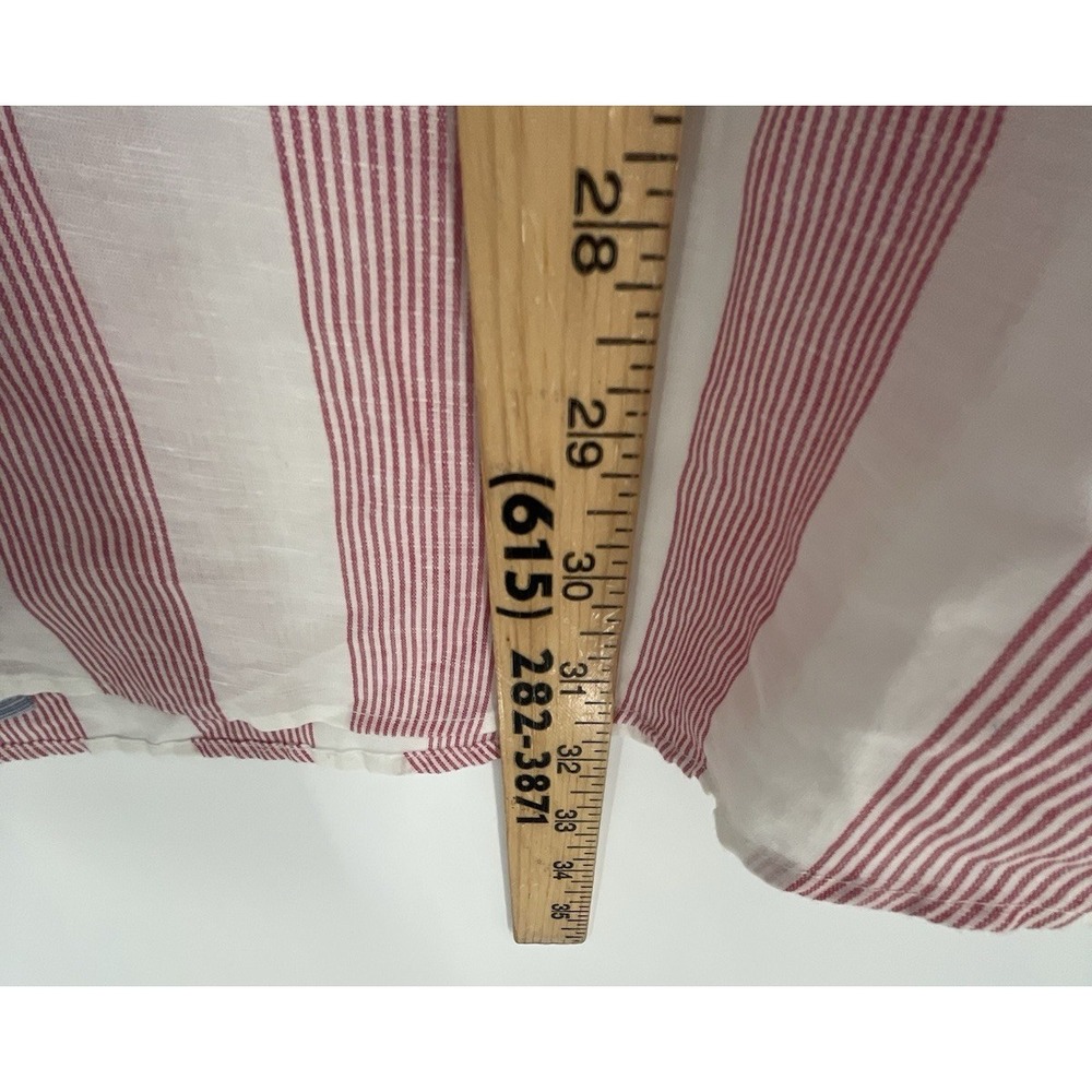 Chaps Ralph Lauren Mens Shirt XL Linen Blend USA Flag Long Sleeve Button Down - Picture 3 of 10